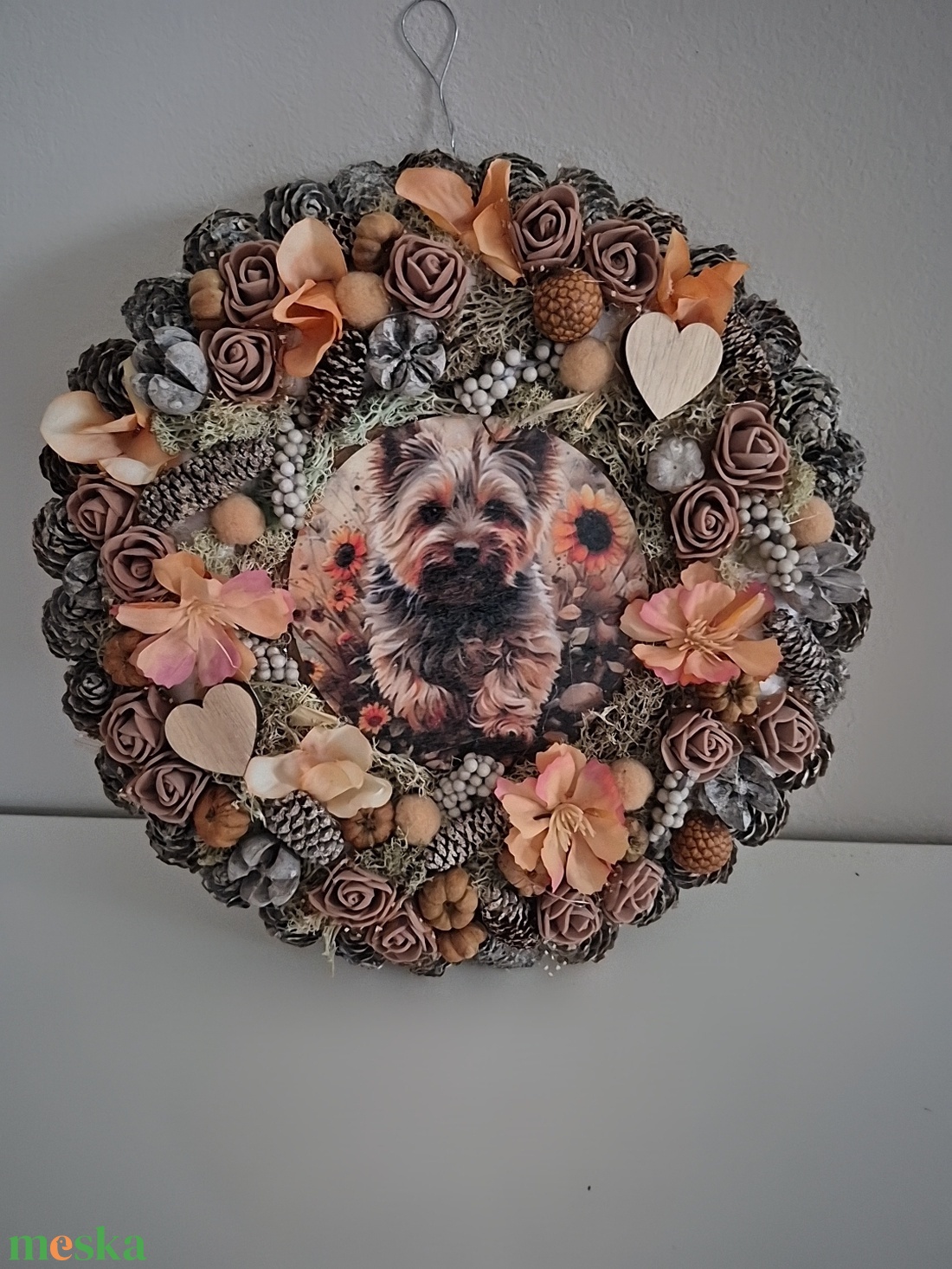 Ajtódísz Yorkshire  - otthon & életmód - dekoráció - ajtó- és ablak dekoráció - ajtódísz & kopogtató - Meska.hu