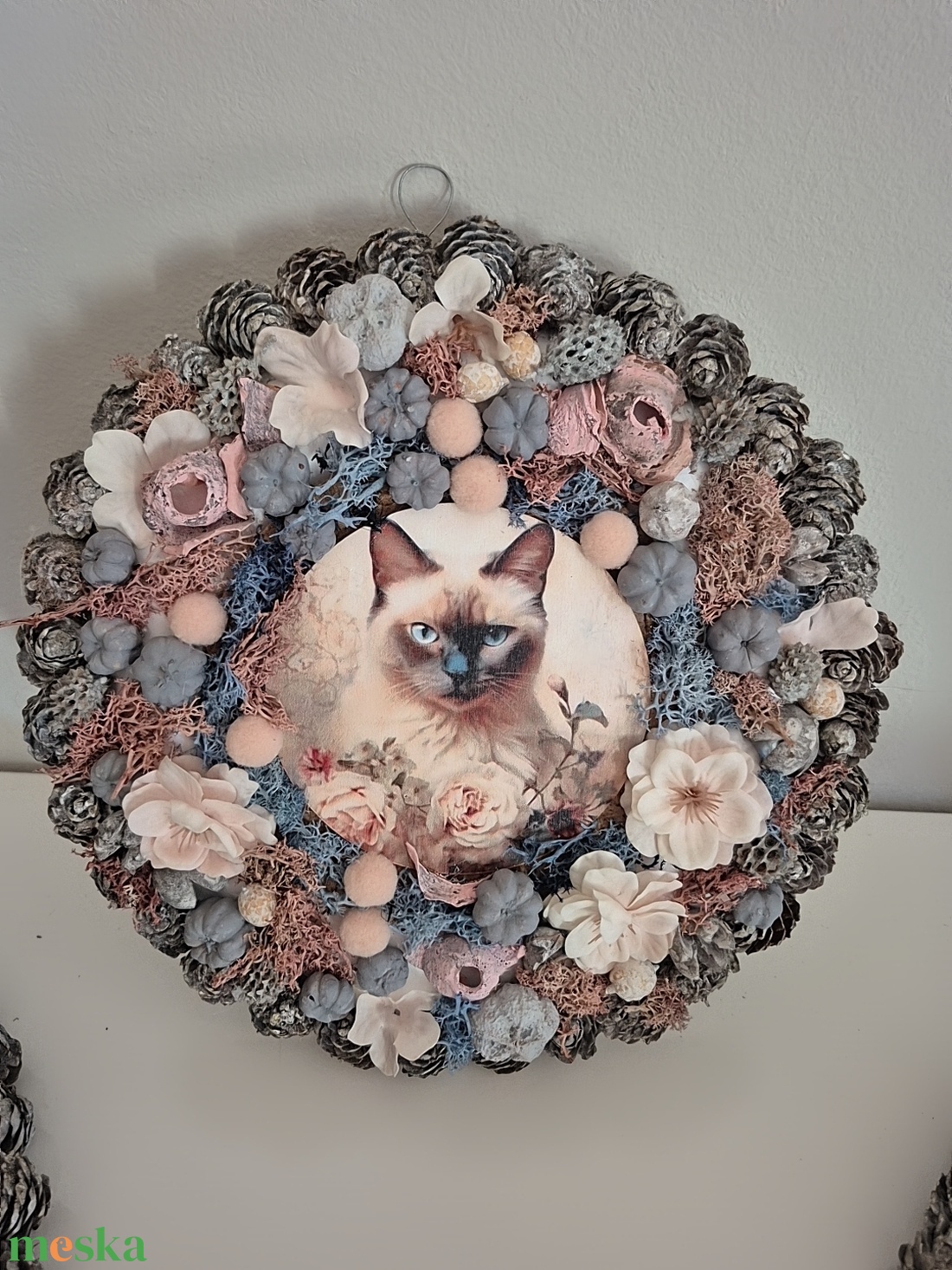 Cicás kopogtató  - otthon & életmód - dekoráció - ajtó- és ablak dekoráció - ajtódísz & kopogtató - Meska.hu