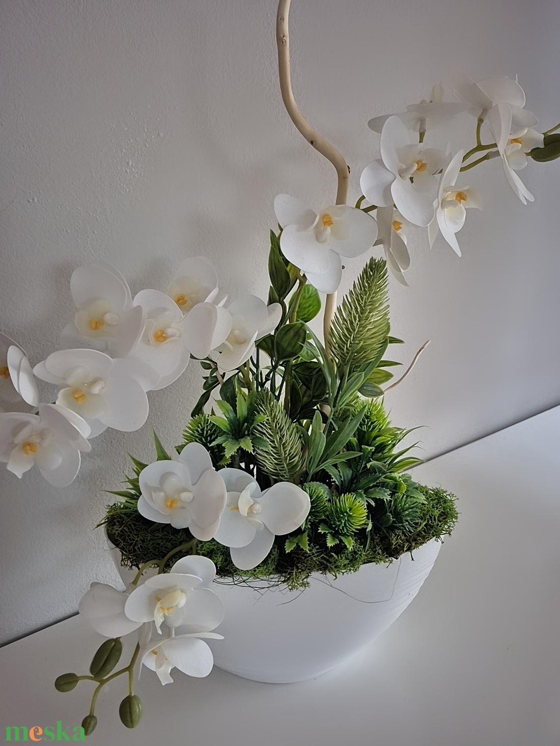 Orchidea kaspóban  - otthon & életmód - dekoráció - asztal és polc dekoráció - asztaldísz - Meska.hu