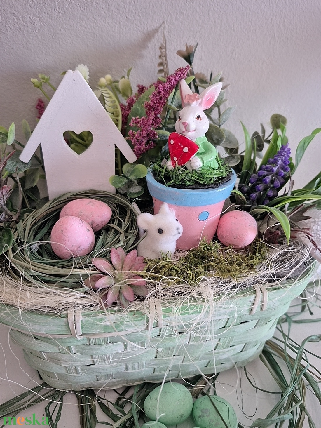 Húsvéti asztaldísz  - otthon & életmód - dekoráció - asztal és polc dekoráció - asztaldísz - Meska.hu