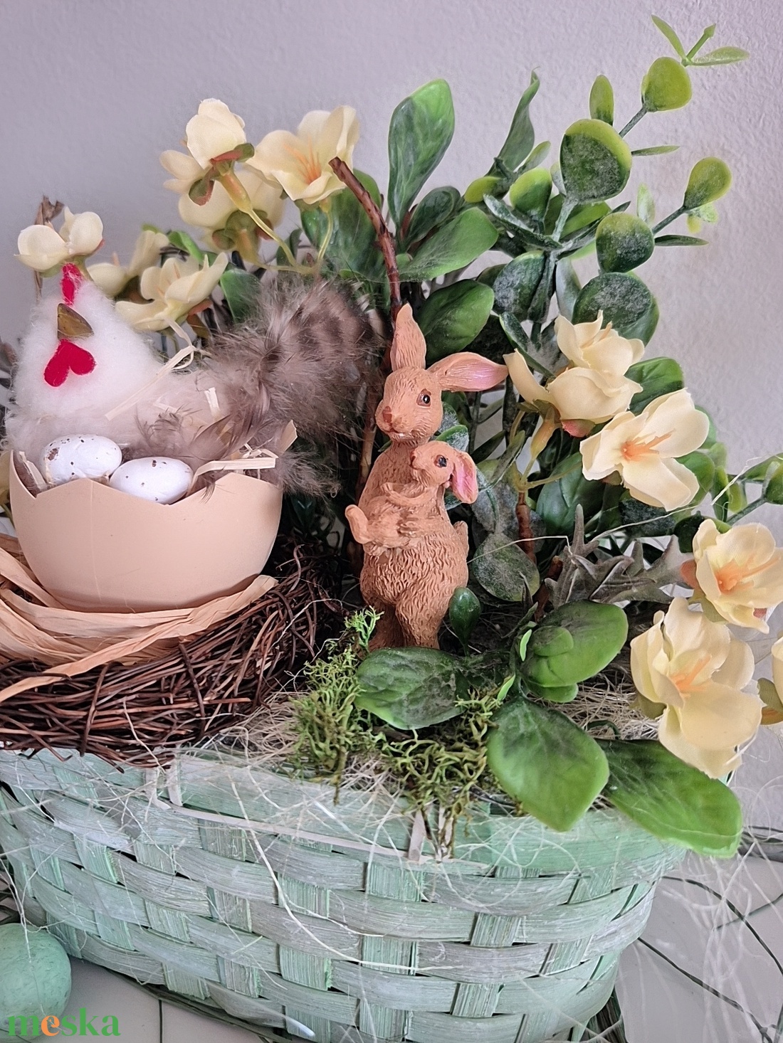 Húsvéti asztaldísz  - otthon & életmód - dekoráció - asztal és polc dekoráció - asztaldísz - Meska.hu