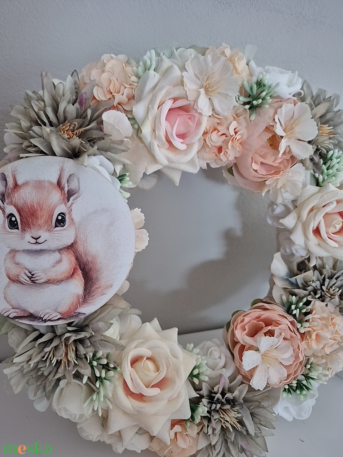 Virágos ajtódísz  - otthon & életmód - dekoráció - ajtó- és ablak dekoráció - ajtódísz & kopogtató - Meska.hu