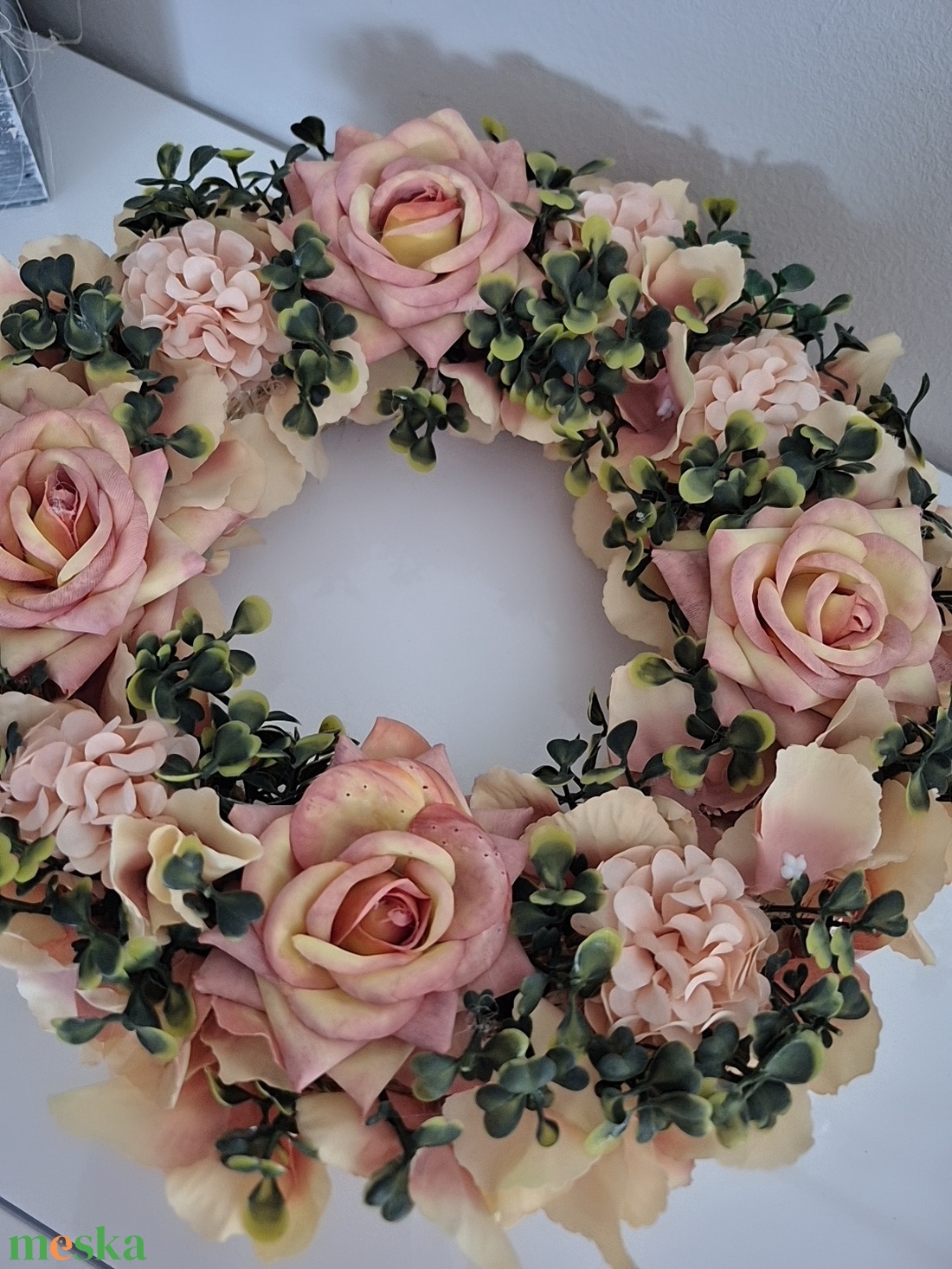 Kopogtató rózsás  - otthon & életmód - dekoráció - ajtó- és ablak dekoráció - ajtódísz & kopogtató - Meska.hu