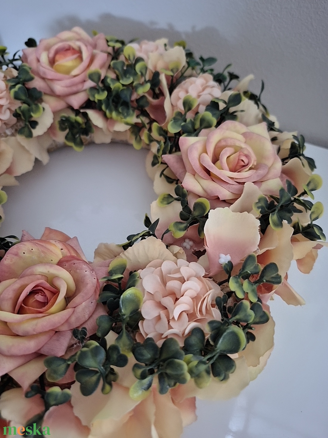 Kopogtató rózsás  - otthon & életmód - dekoráció - ajtó- és ablak dekoráció - ajtódísz & kopogtató - Meska.hu