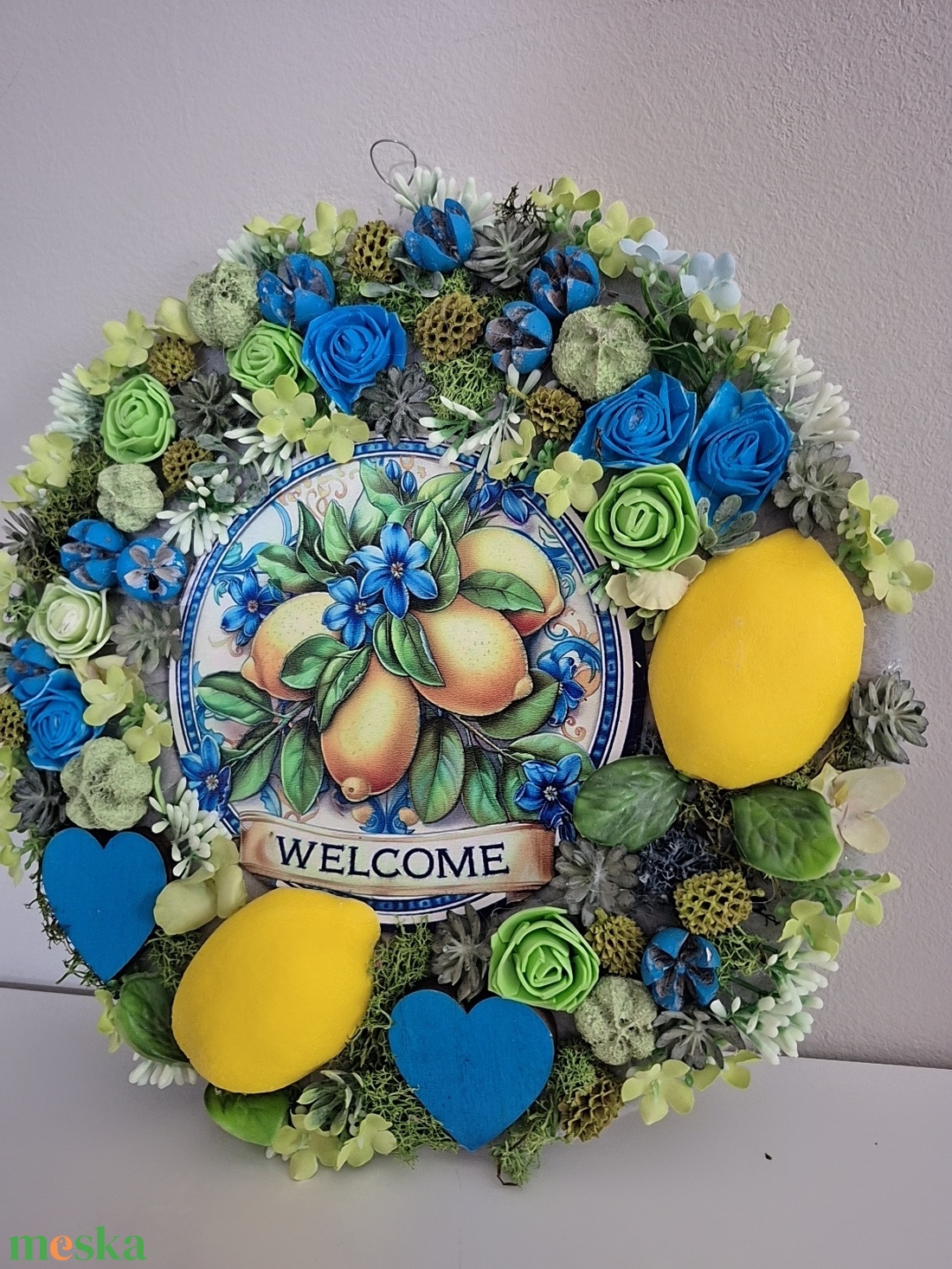 Nyári kopogtató  - otthon & életmód - dekoráció - ajtó- és ablak dekoráció - ajtódísz & kopogtató - Meska.hu