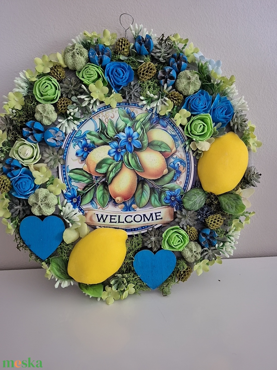 Nyári kopogtató  - otthon & életmód - dekoráció - ajtó- és ablak dekoráció - ajtódísz & kopogtató - Meska.hu