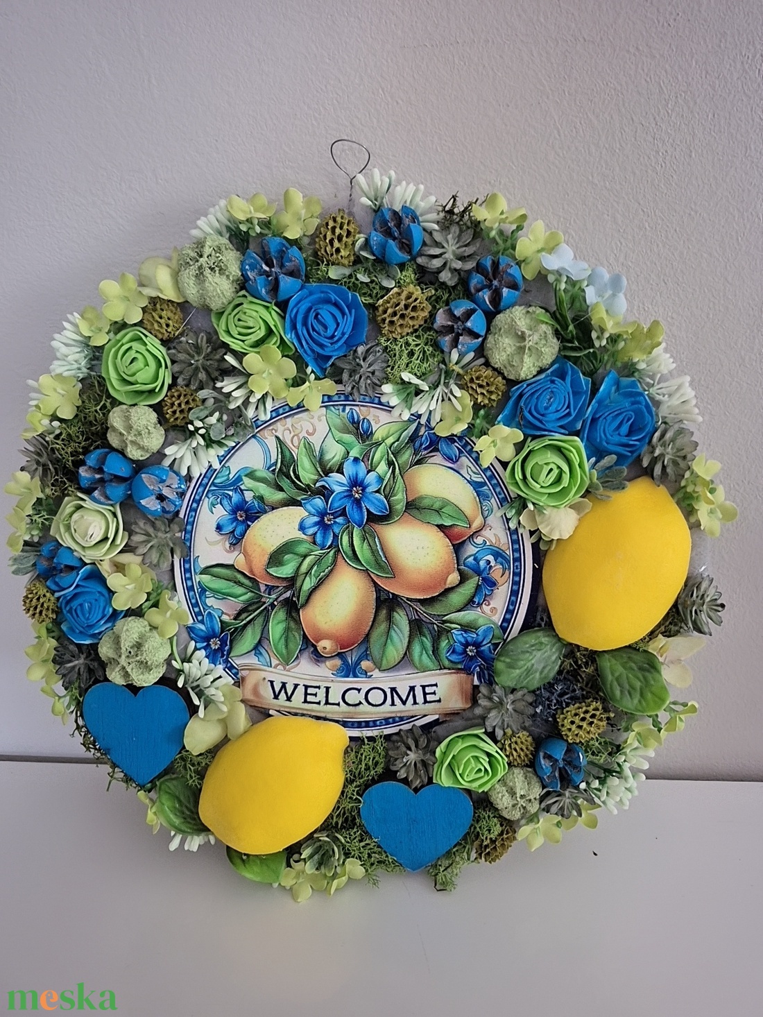 Nyári kopogtató  - otthon & életmód - dekoráció - ajtó- és ablak dekoráció - ajtódísz & kopogtató - Meska.hu