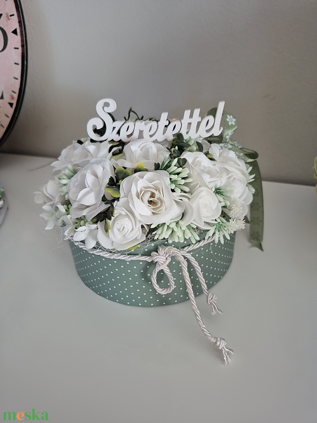 Virág box - otthon & életmód - virágdekoráció - virágok - virágbox - Meska.hu