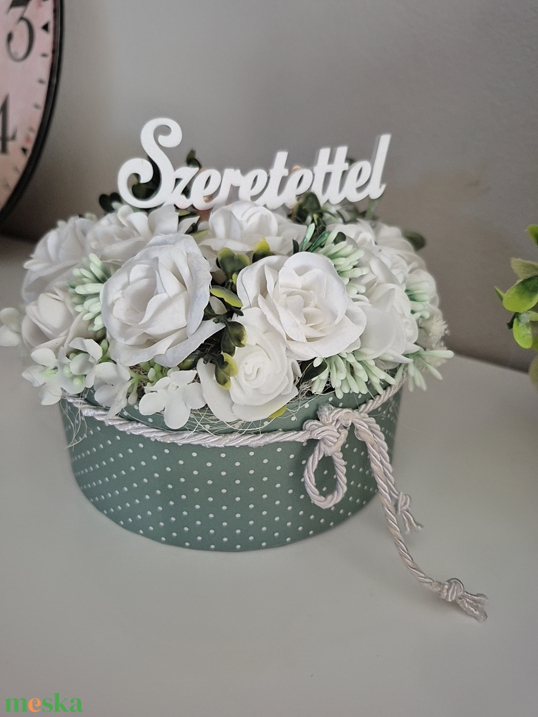 Virág box - otthon & életmód - virágdekoráció - virágok - virágbox - Meska.hu