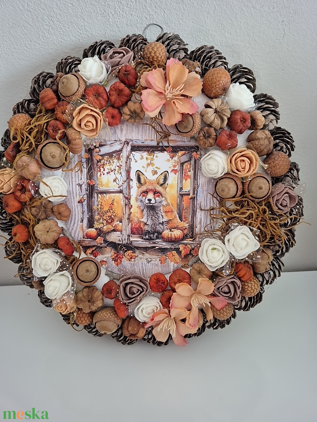 Rókás kopogtató  - otthon & életmód - dekoráció - ajtó- és ablak dekoráció - ajtódísz & kopogtató - Meska.hu