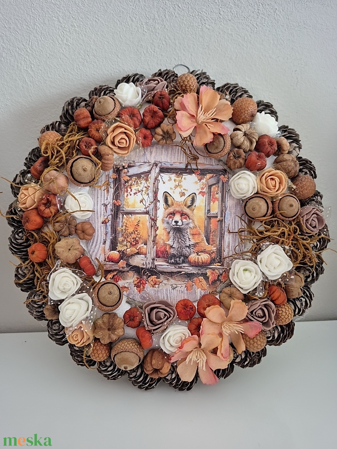 Rókás kopogtató  - otthon & életmód - dekoráció - ajtó- és ablak dekoráció - ajtódísz & kopogtató - Meska.hu