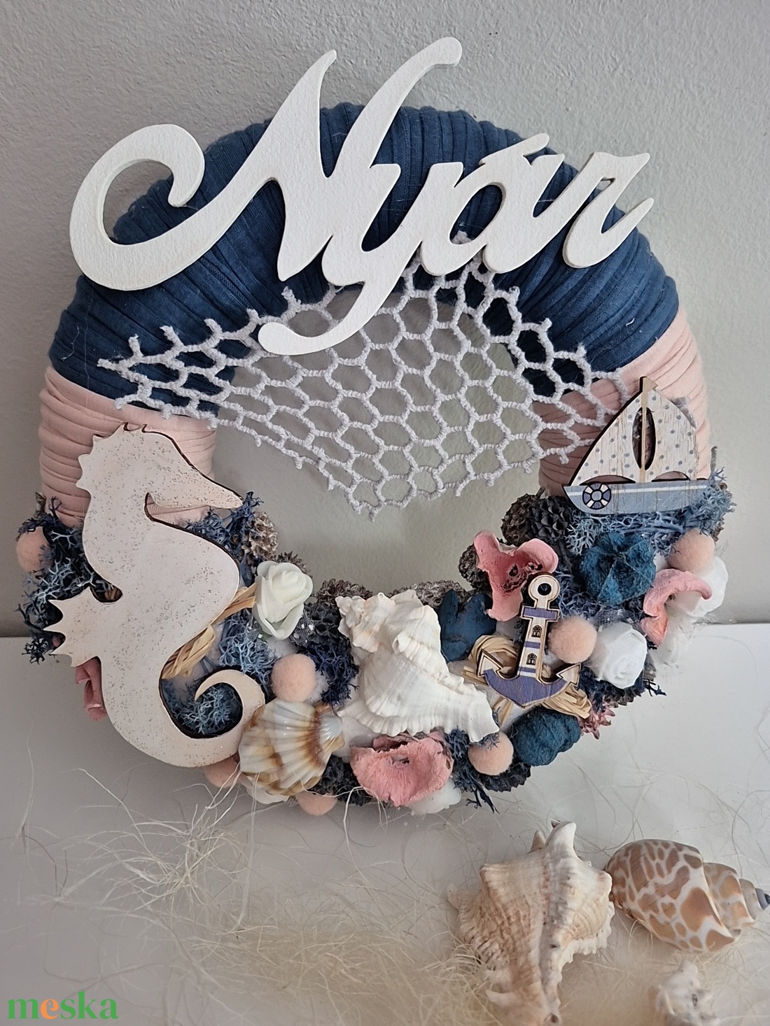 Nyári kopogtató  - otthon & életmód - dekoráció - ajtó- és ablak dekoráció - ajtódísz & kopogtató - Meska.hu
