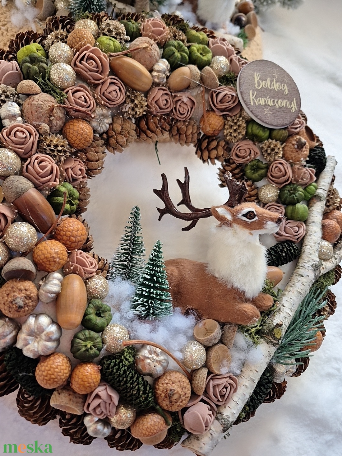 Adventi kopogtató  - karácsony - adventi díszek - adventi ajtódísz - Meska.hu