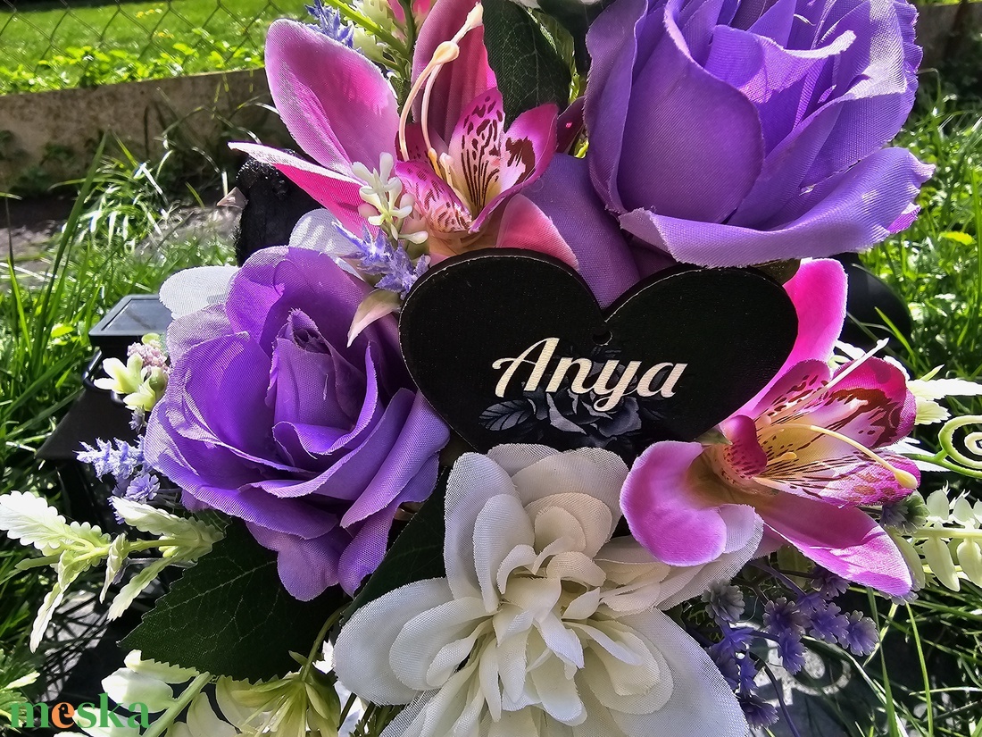 Anyák napi sírdísz - otthon & életmód - vallás - temetkezési tárgy - sírdísz, kegyeleti dísz - Meska.hu