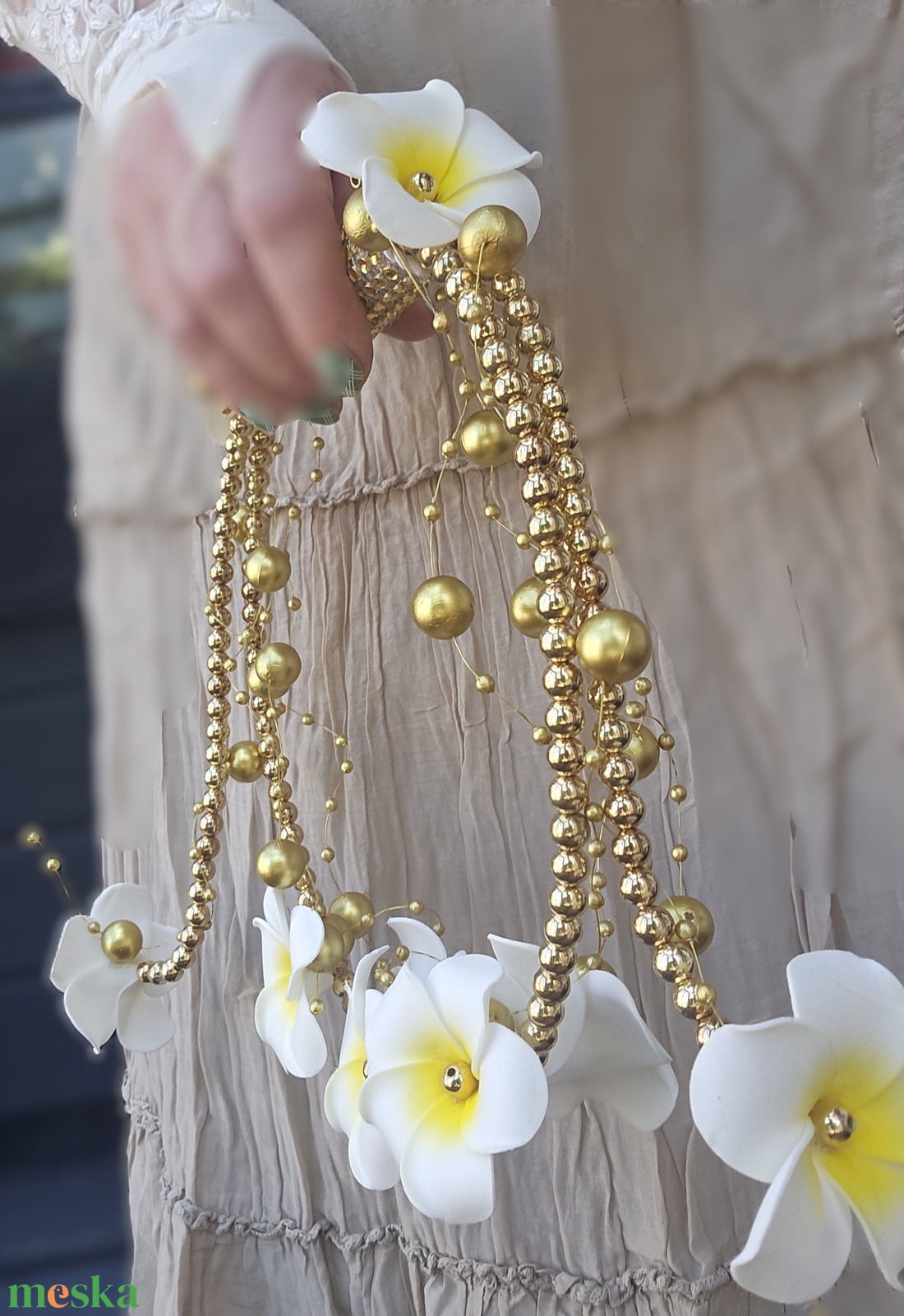 Menyasszonyi csokor Hawaii rózsa  - esküvő - menyasszonyi- és dobócsokor - Meska.hu