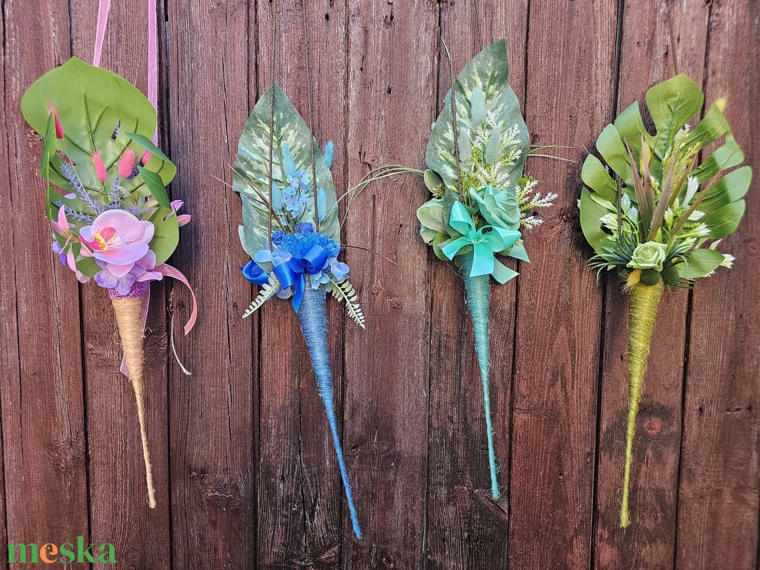 Ballagási csokor vállra akasztható fiú lány  - otthon & életmód - virágdekoráció - virágok - virágcsokor - Meska.hu