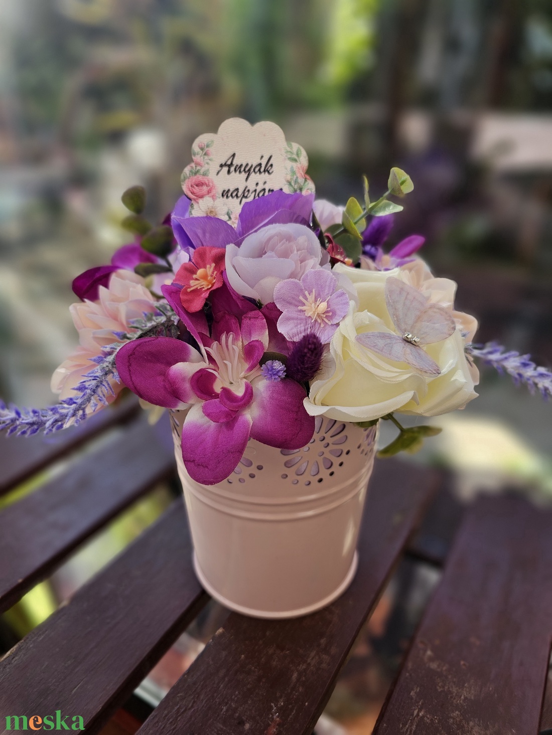 Anyák napi virág kaspó  - otthon & életmód - virágdekoráció - virágdíszek - virágdísz kaspóban - Meska.hu