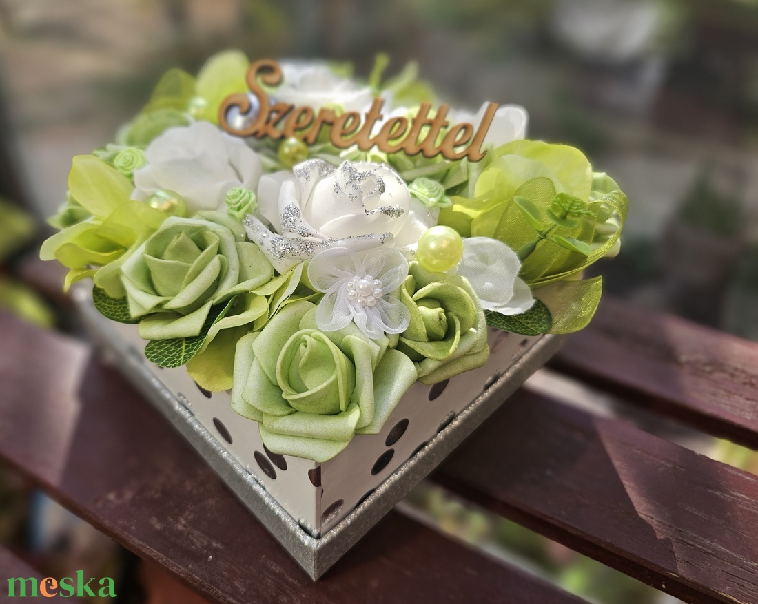 Szülőköszöntő virágbox szett - esküvő - emlék & ajándék - szülőköszöntő ajándék - Meska.hu