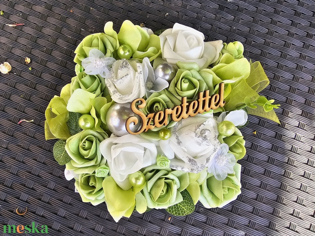 Szülőköszöntő virágbox szett - esküvő - emlék & ajándék - szülőköszöntő ajándék - Meska.hu