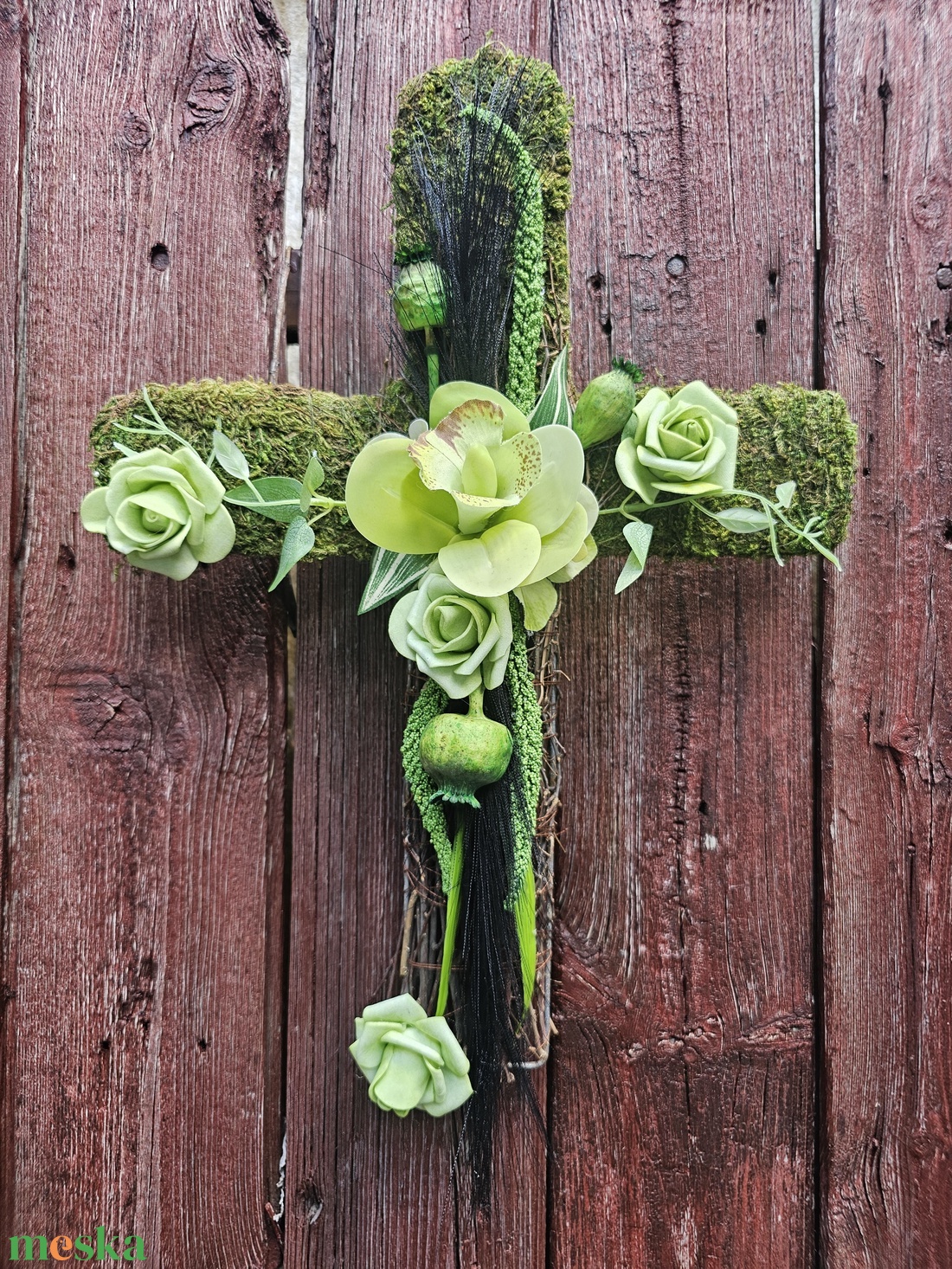 Sírdísz vagy urnafaldísz temetőbe - otthon & életmód - vallás - temetkezési tárgy - sírdísz, kegyeleti dísz - Meska.hu