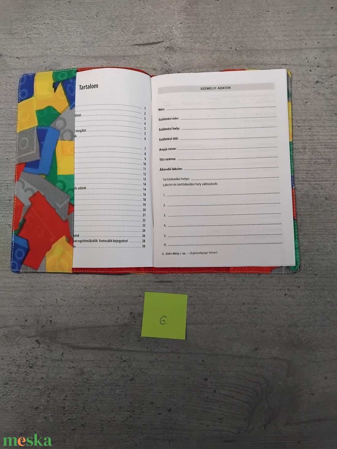 Egészségügyi kiskönyv borító - baba - mama - babaemlékek - egészségügyi kiskönyv borító - Meska.hu