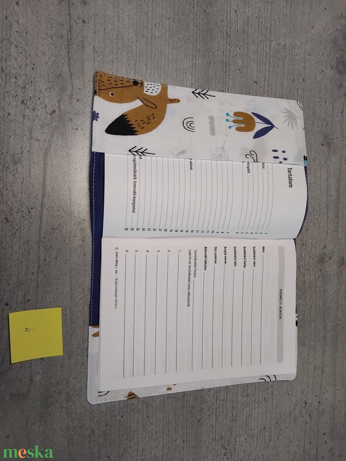 Egészségügyi kiskönyvborító - baba - mama - babaemlékek - egészségügyi kiskönyv borító - Meska.hu