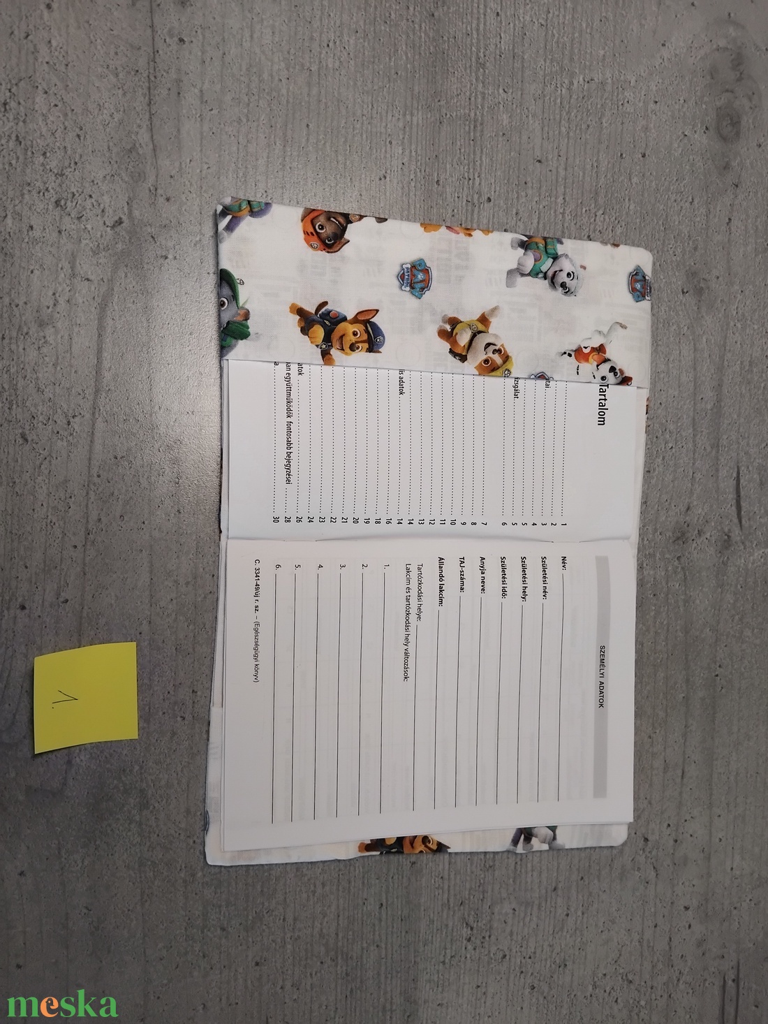 Egészségügyi kiskönyv borító - baba - mama - babaemlékek - egészségügyi kiskönyv borító - Meska.hu