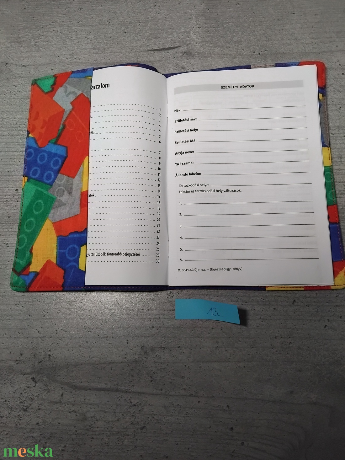 Egészségügyi kiskönyv borító - baba - mama - babaemlékek - egészségügyi kiskönyv borító - Meska.hu