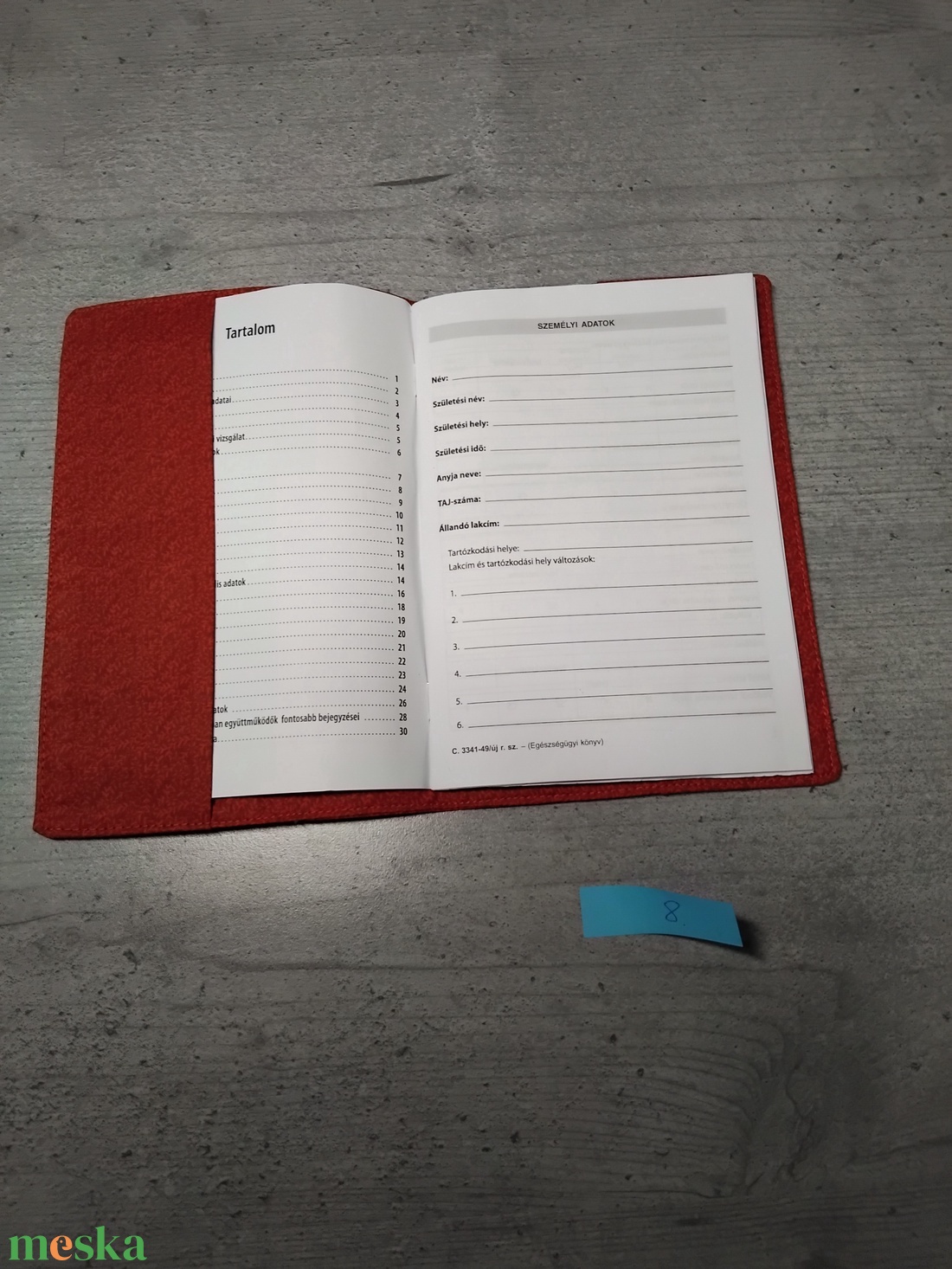 Egészségügyi kiskönyv borító - baba - mama - babaemlékek - egészségügyi kiskönyv borító - Meska.hu