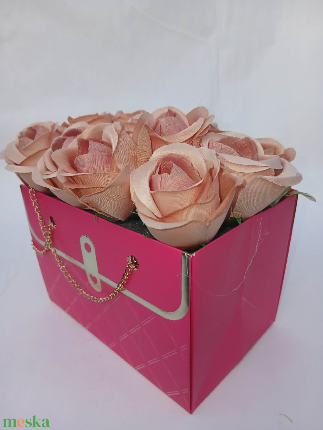 Glamour elegancia virágbox - otthon & életmód - virágdekoráció - virágok - virágbox - Meska.hu