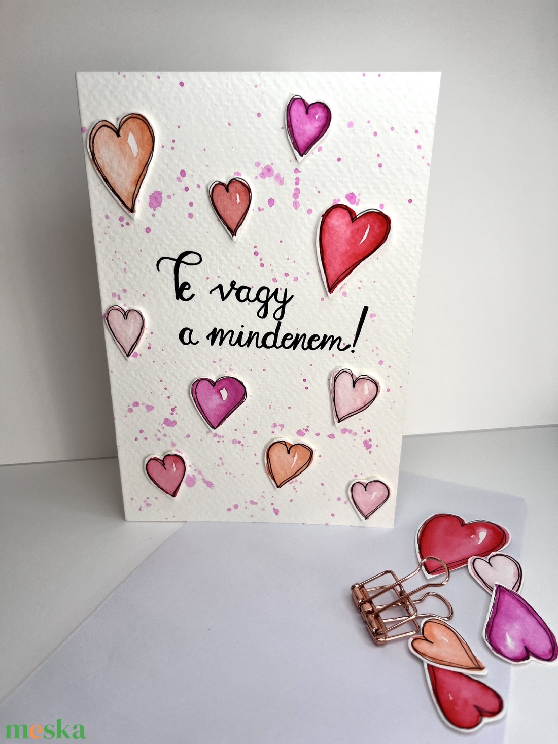 Valentin napi képeslap  - otthon & életmód - papír, írószer - Meska.hu