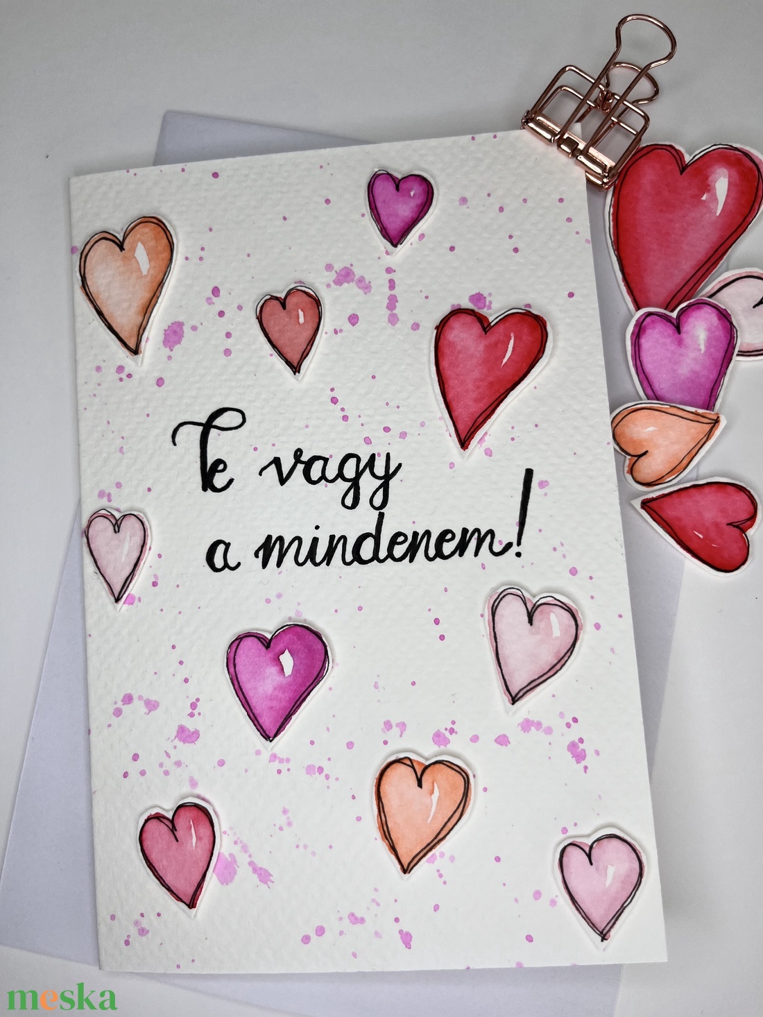 Valentin napi képeslap  - otthon & életmód - papír, írószer - Meska.hu