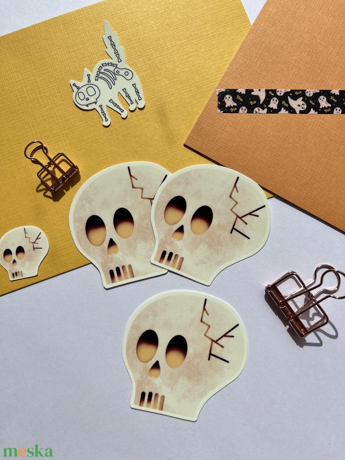 Koponya - sötétben világító matrica - otthon & életmód - dekoráció - halloween - halloweeni dekoráció - Meska.hu Koponya - sötétben világító matrica - otthon & életmód - dekoráció - halloween - halloweeni dekoráció - Meska.hu