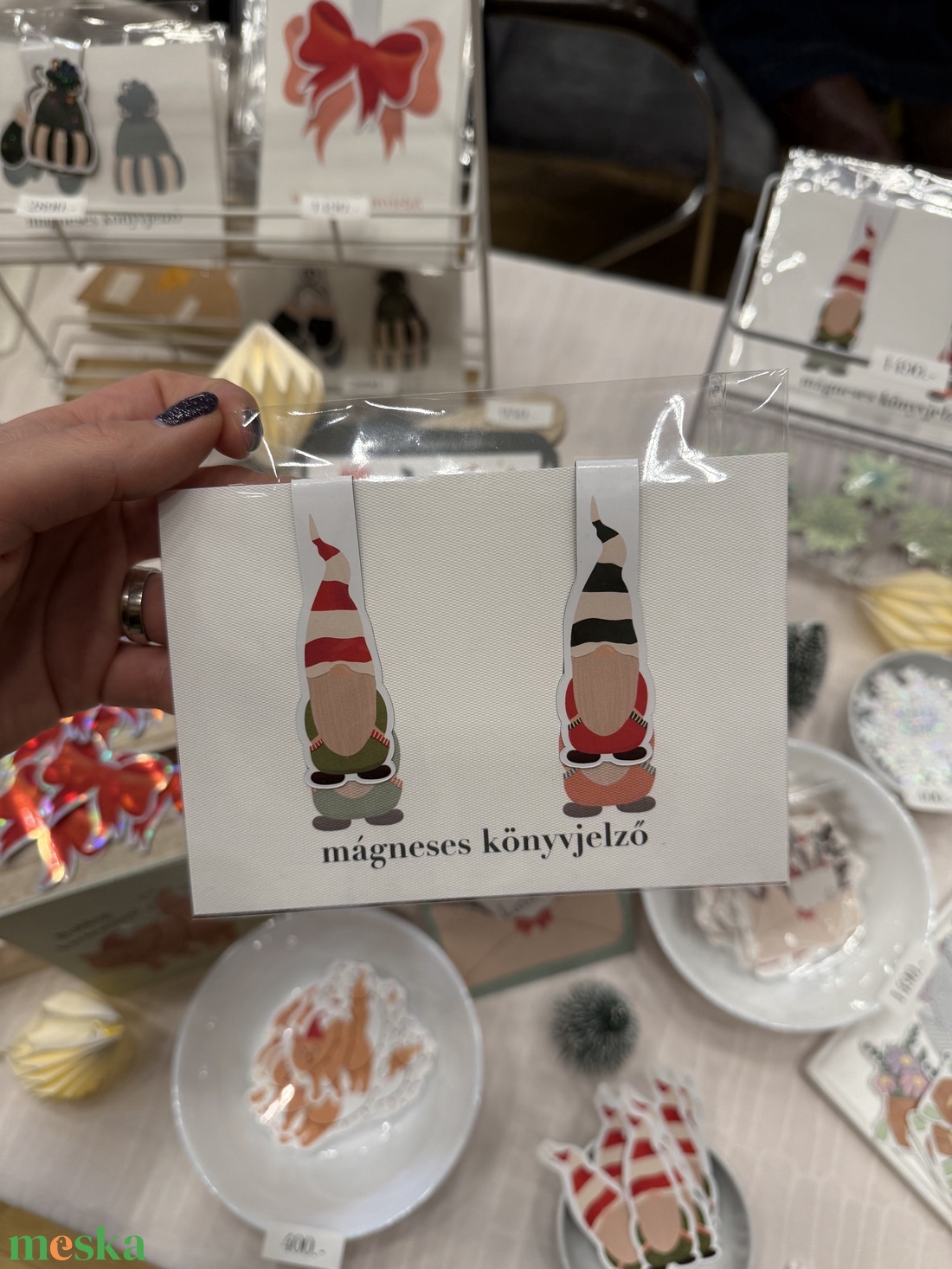 Törpe duo - mágneses könyvjelző  - könyv & zene - könyvjelző - Meska.hu