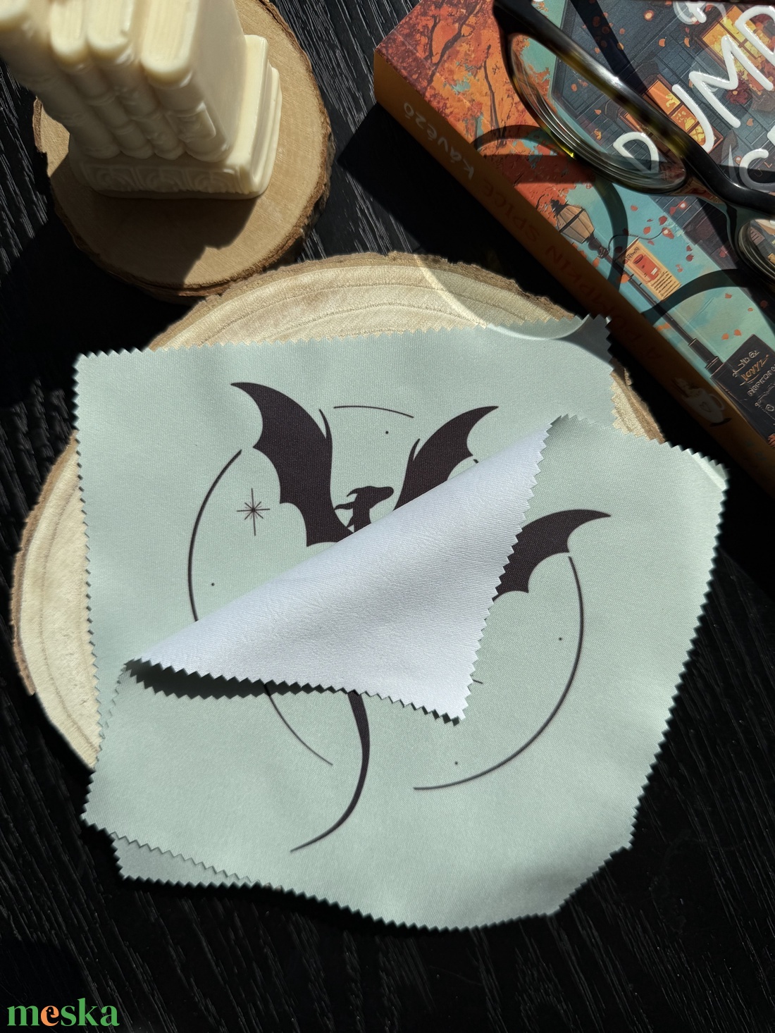Dragon - szemüvegtörlő kendő - otthon & életmód - konyhafelszerelés, tálalás - konyhai textil - konyharuha & törlőkendő - Meska.hu