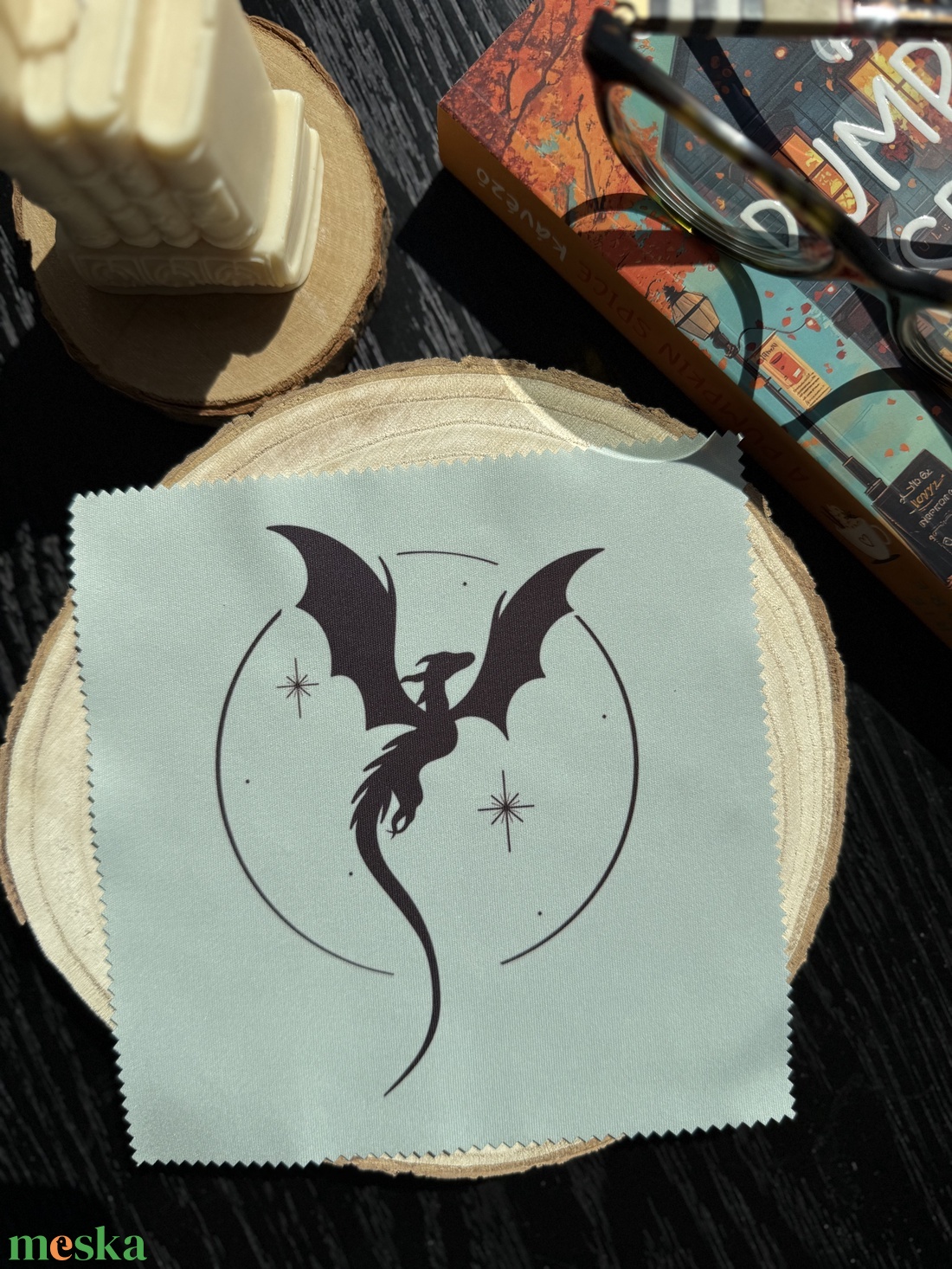Dragon - szemüvegtörlő kendő - otthon & életmód - konyhafelszerelés, tálalás - konyhai textil - konyharuha & törlőkendő - Meska.hu