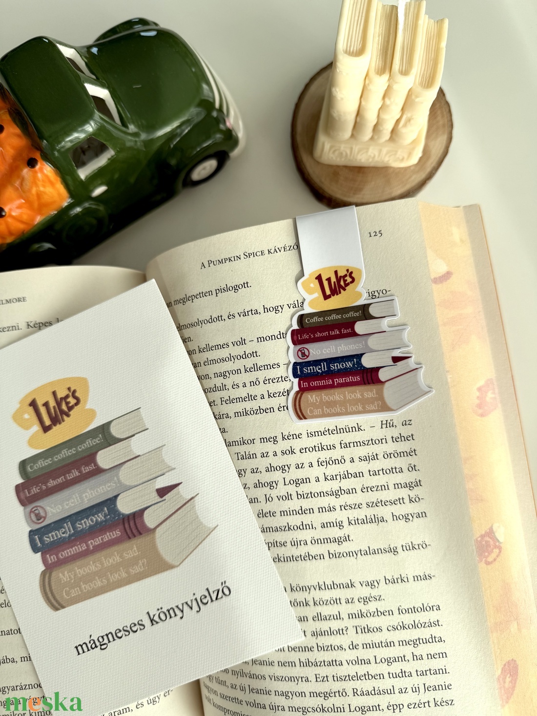 Gilmore girls könyvek mágneses könyvjelző - könyv & zene - könyvjelző - Meska.hu