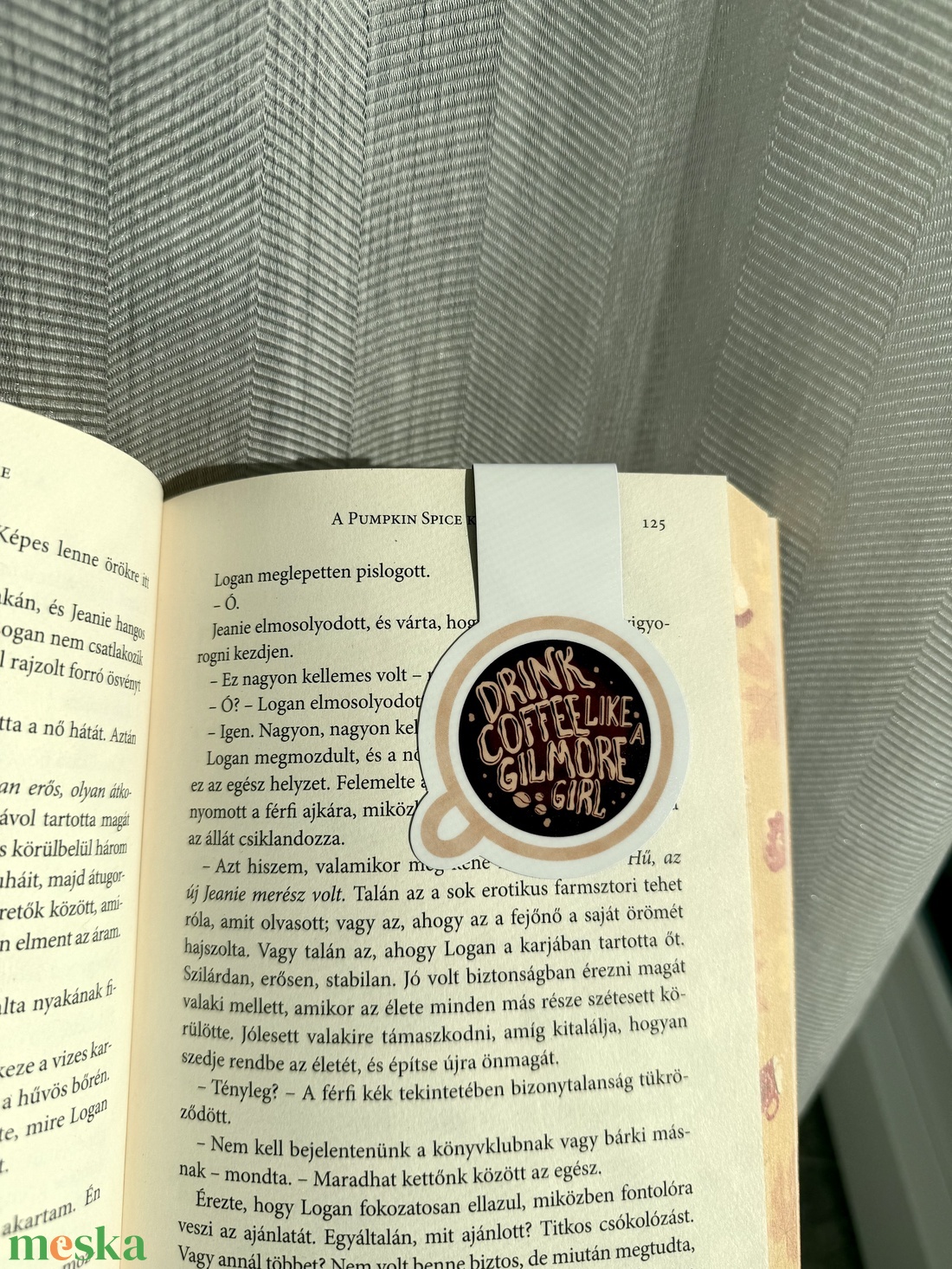 Gilmore girls kávé mágneses könyvjelző  - könyv & zene - könyvjelző - Meska.hu