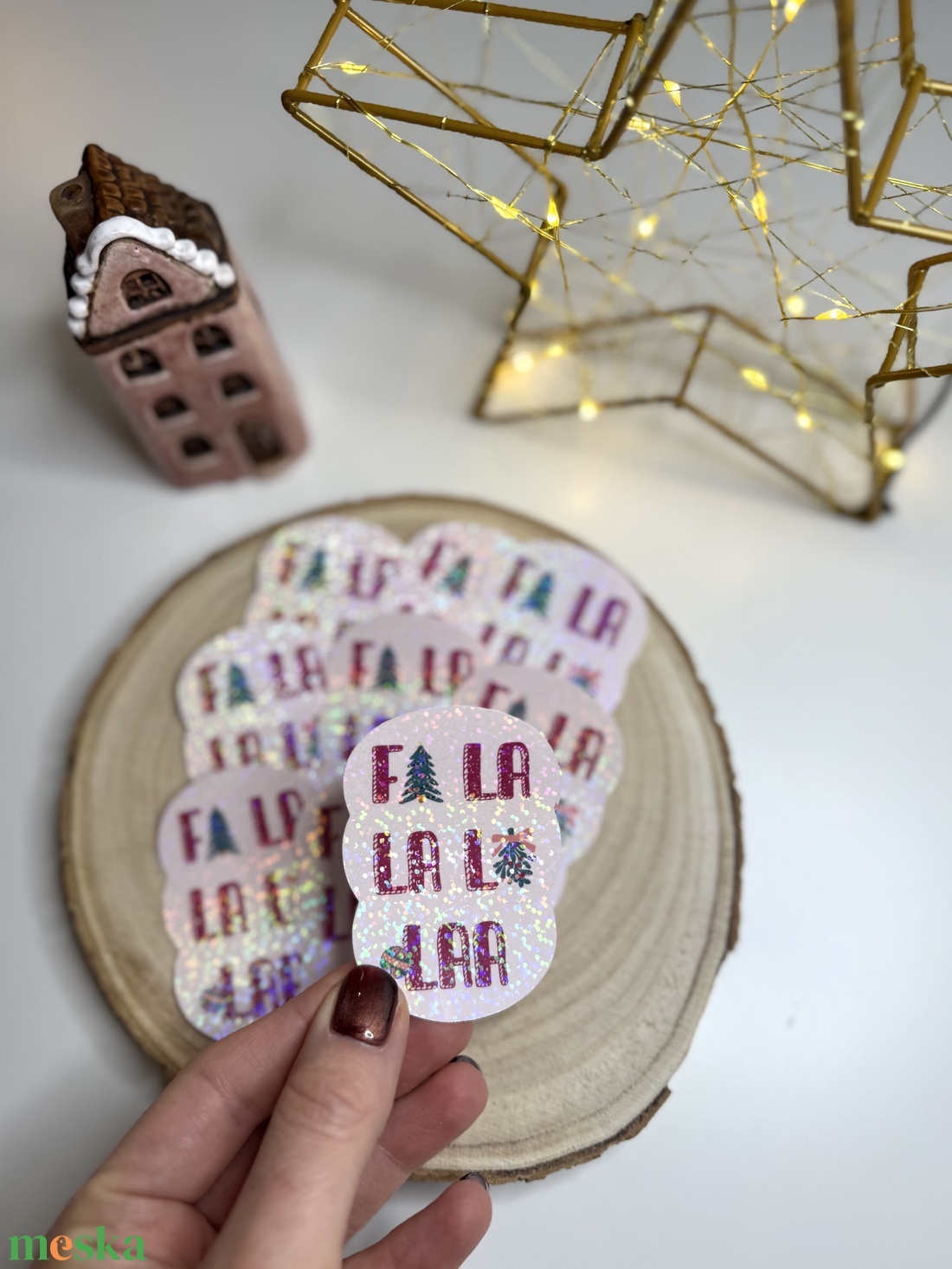 Ünnepi vinyl matrica - otthon & életmód - papír, írószer - matrica, matrica csomag - Meska.hu