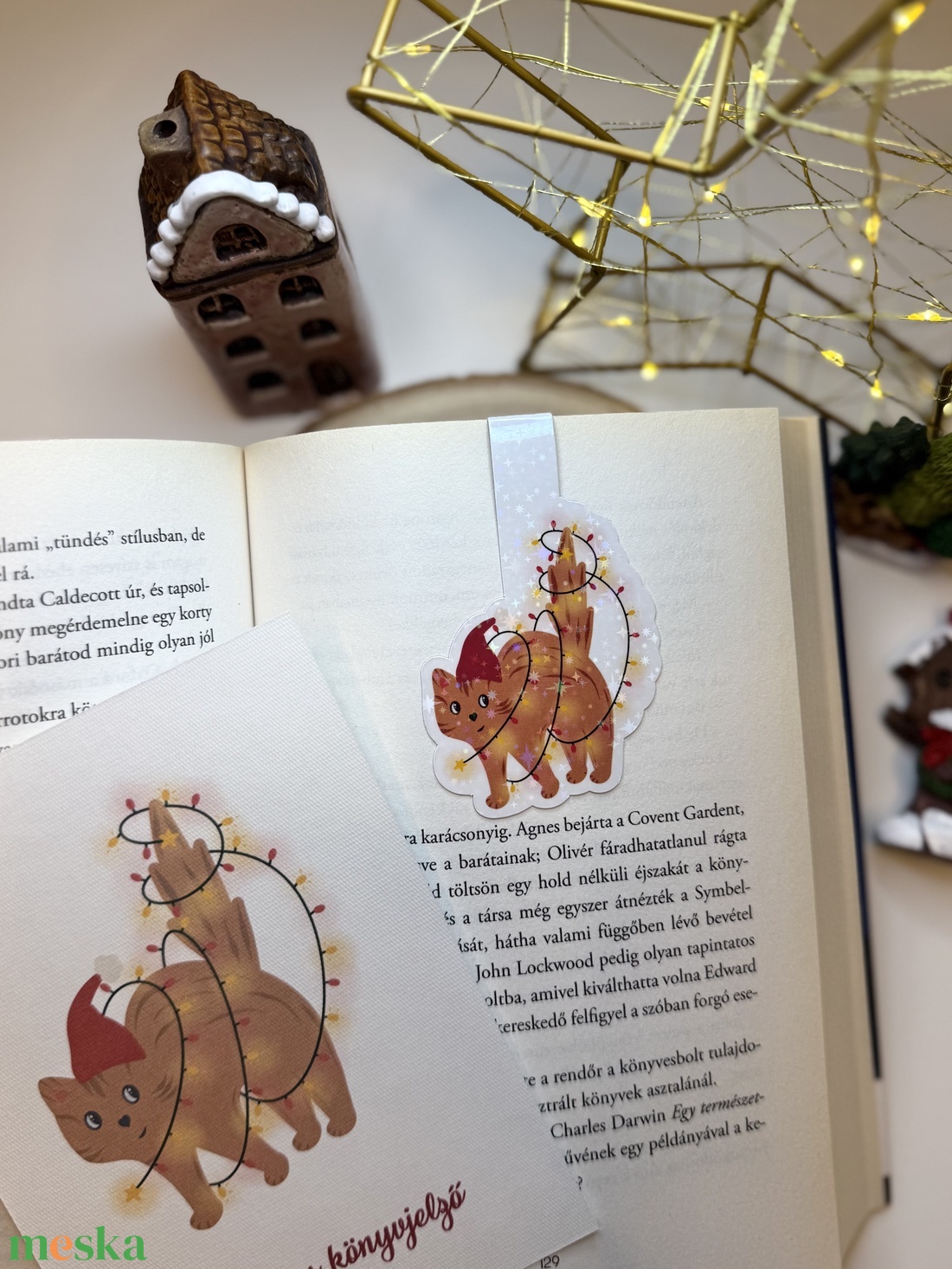 Cicus - mágneses könyvjelző  - könyv & zene - könyvjelző - Meska.hu