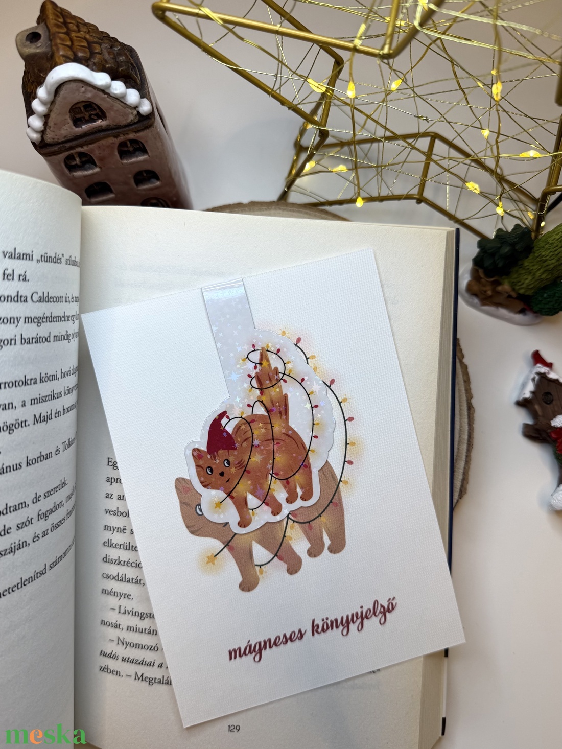 Cicus - mágneses könyvjelző  - könyv & zene - könyvjelző - Meska.hu