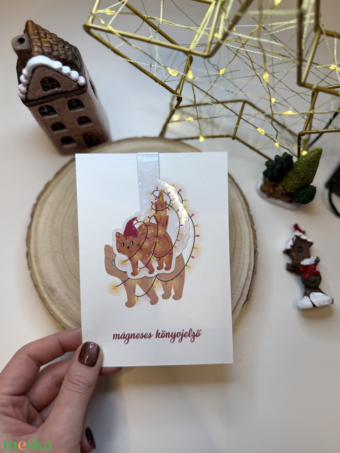 Cicus - mágneses könyvjelző  - könyv & zene - könyvjelző - Meska.hu