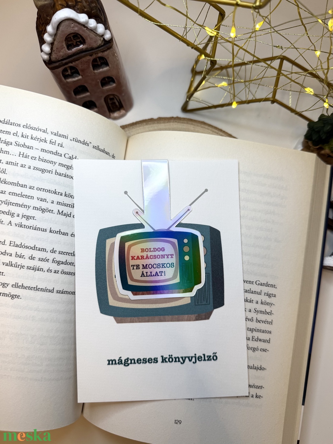 Keeviiin - mágneses könyvjelző  - könyv & zene - könyvjelző - Meska.hu