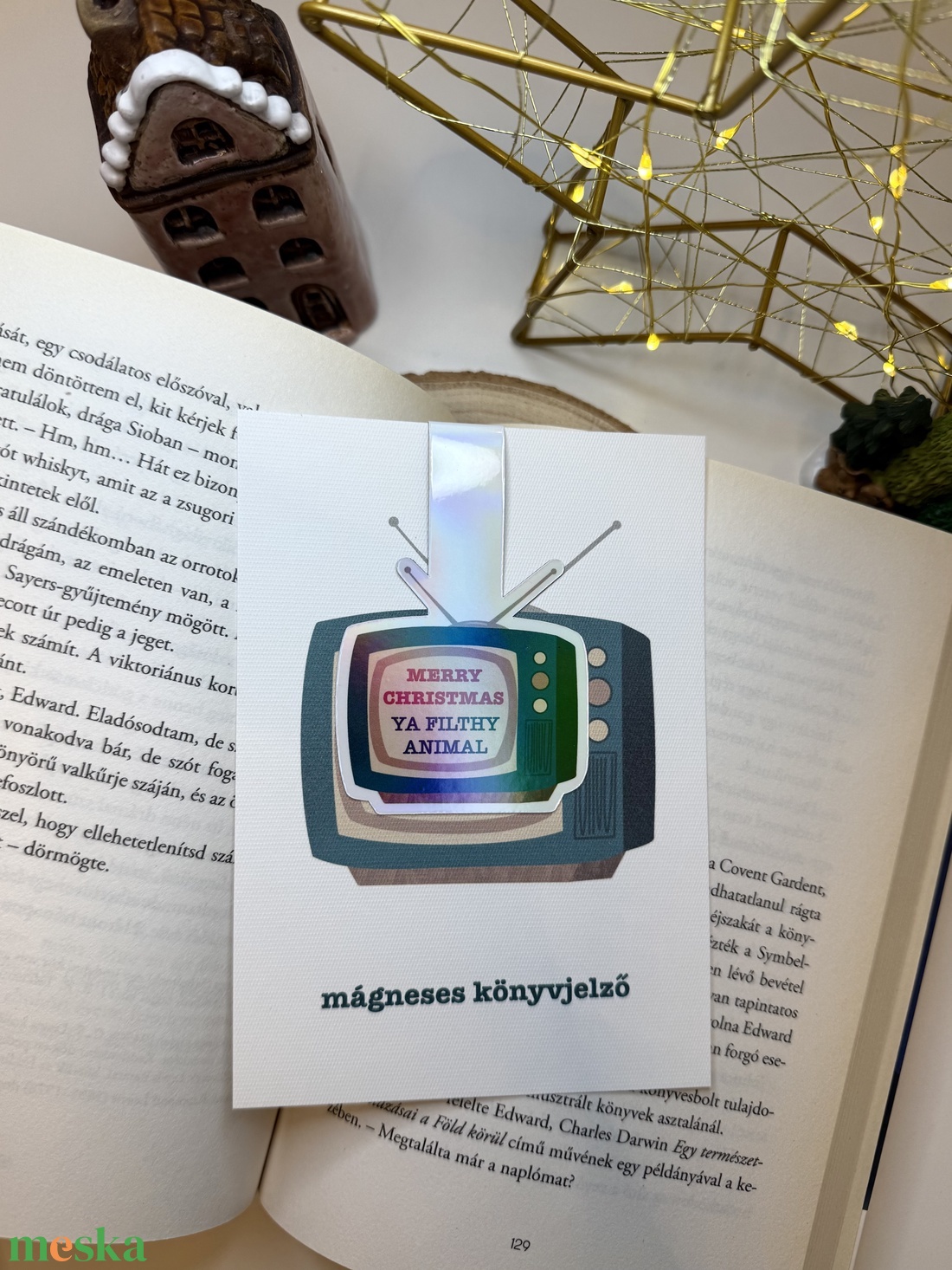 Keeviiin - mágneses könyvjelző  - könyv & zene - könyvjelző - Meska.hu