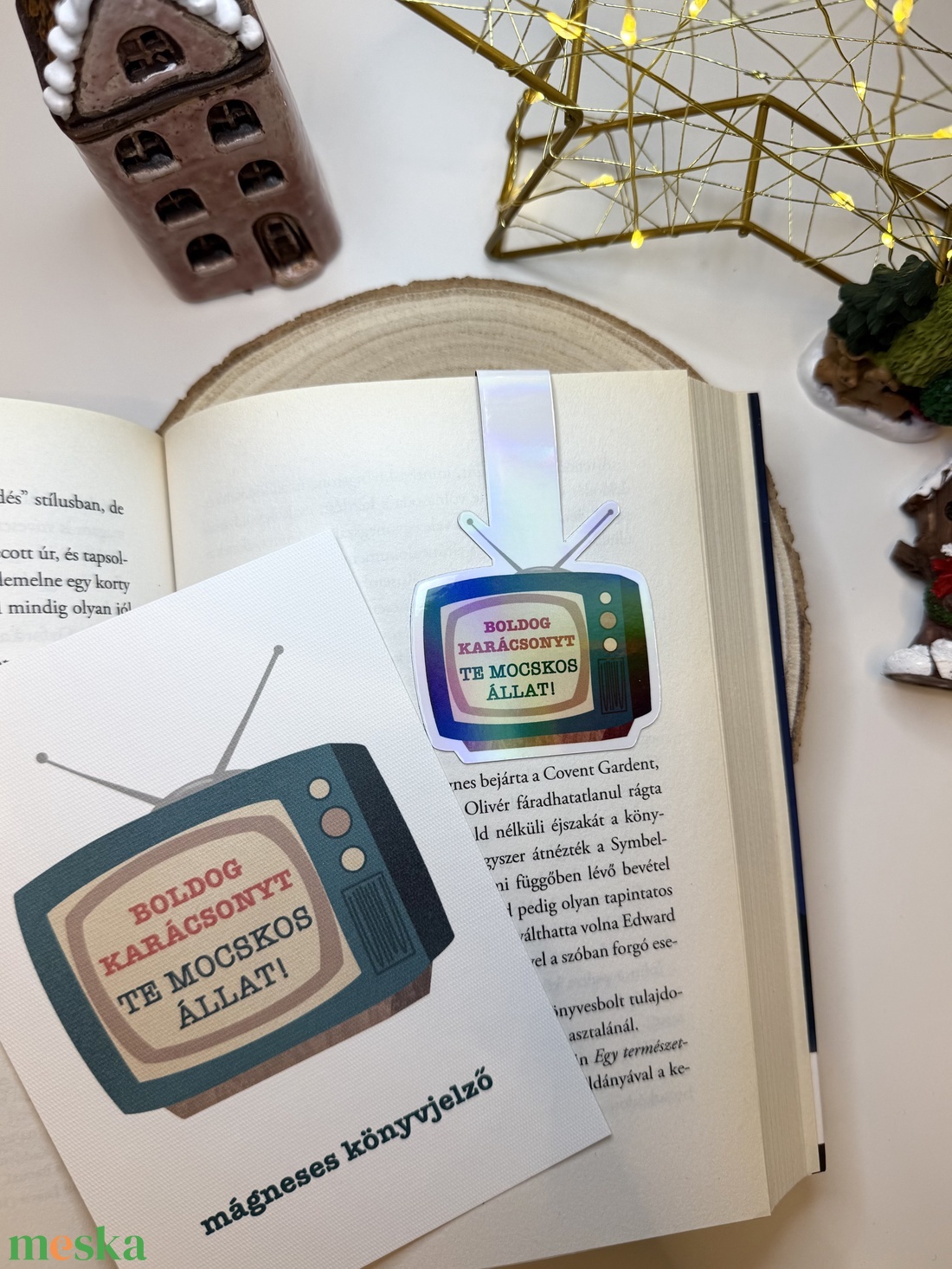 Keeviiin - mágneses könyvjelző  - könyv & zene - könyvjelző - Meska.hu