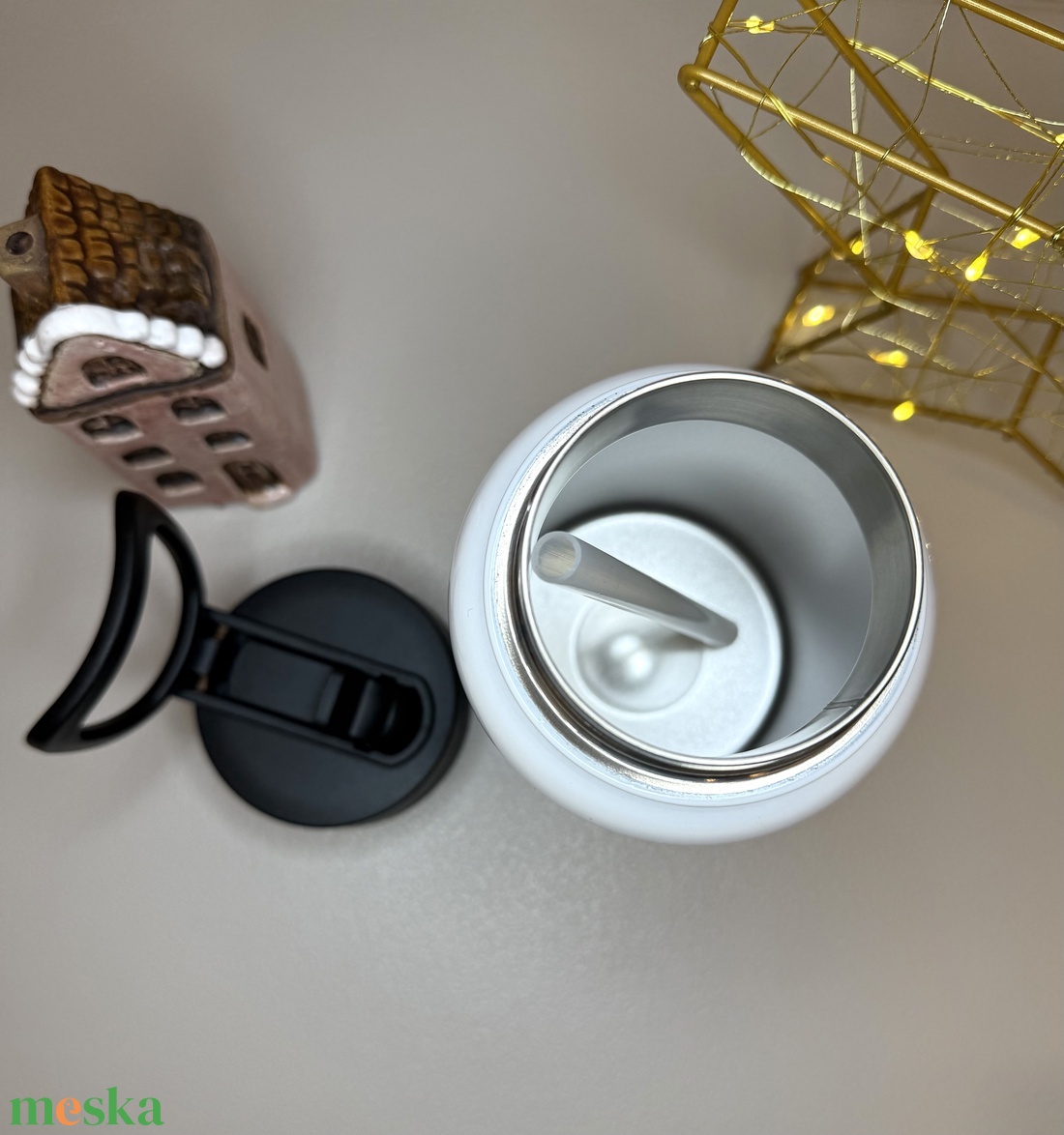 I smell snow - rozsdamentes acél kulacs  - otthon & életmód - konyhafelszerelés, tálalás - italos kellékek - kulacsok - Meska.hu