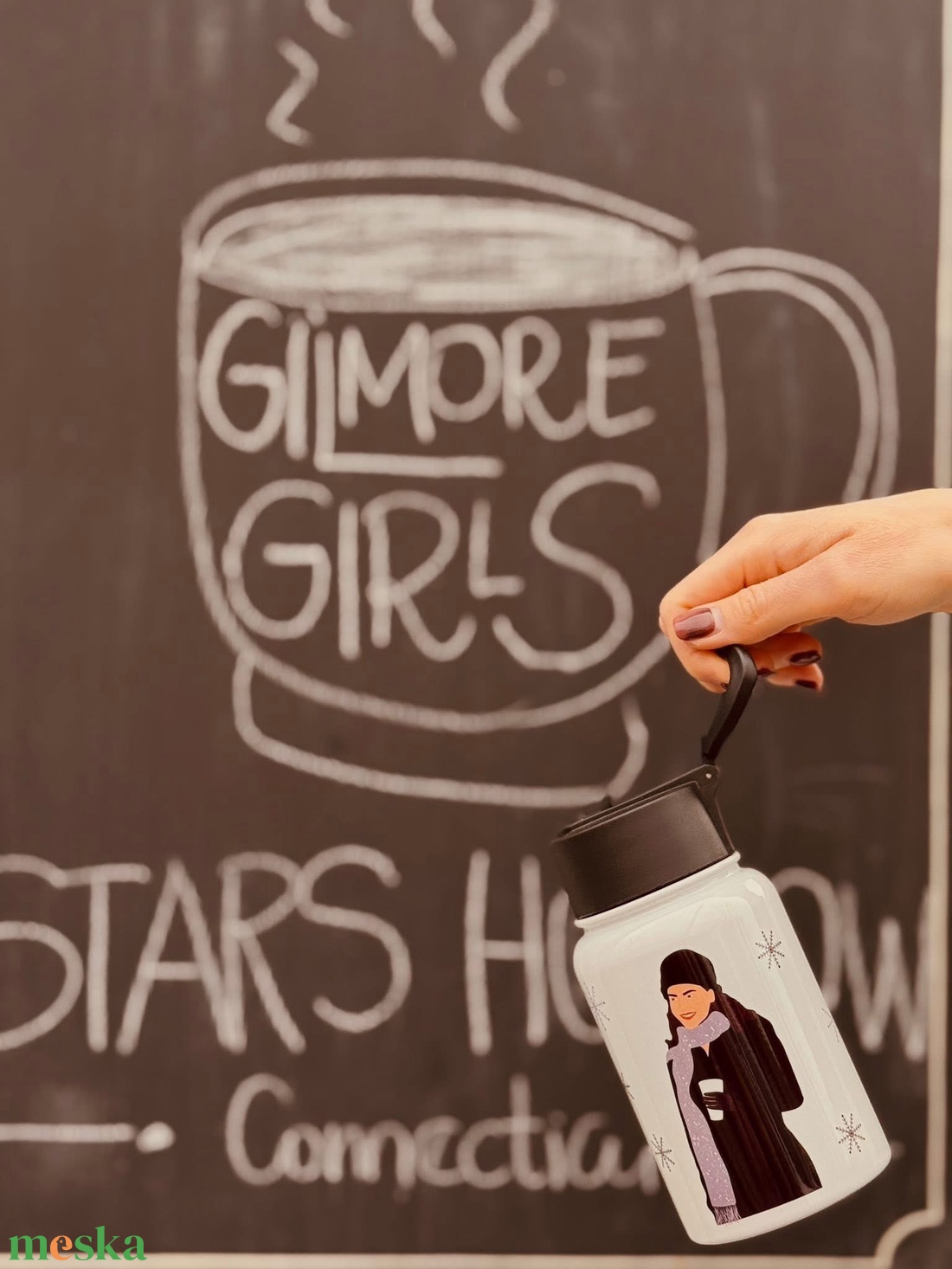 I smell snow - rozsdamentes acél kulacs  - otthon & életmód - konyhafelszerelés, tálalás - italos kellékek - kulacsok - Meska.hu