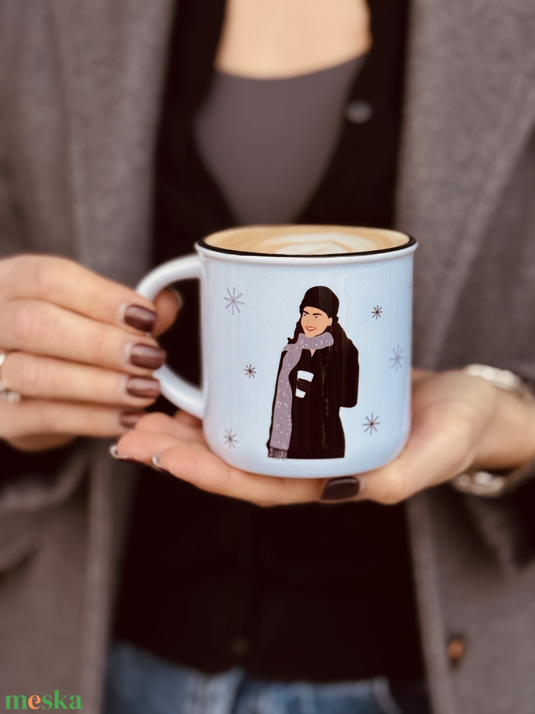 I smell snow - kerámia bögre  - otthon & életmód - konyhafelszerelés, tálalás - tálalás - bögre & csésze - Meska.hu