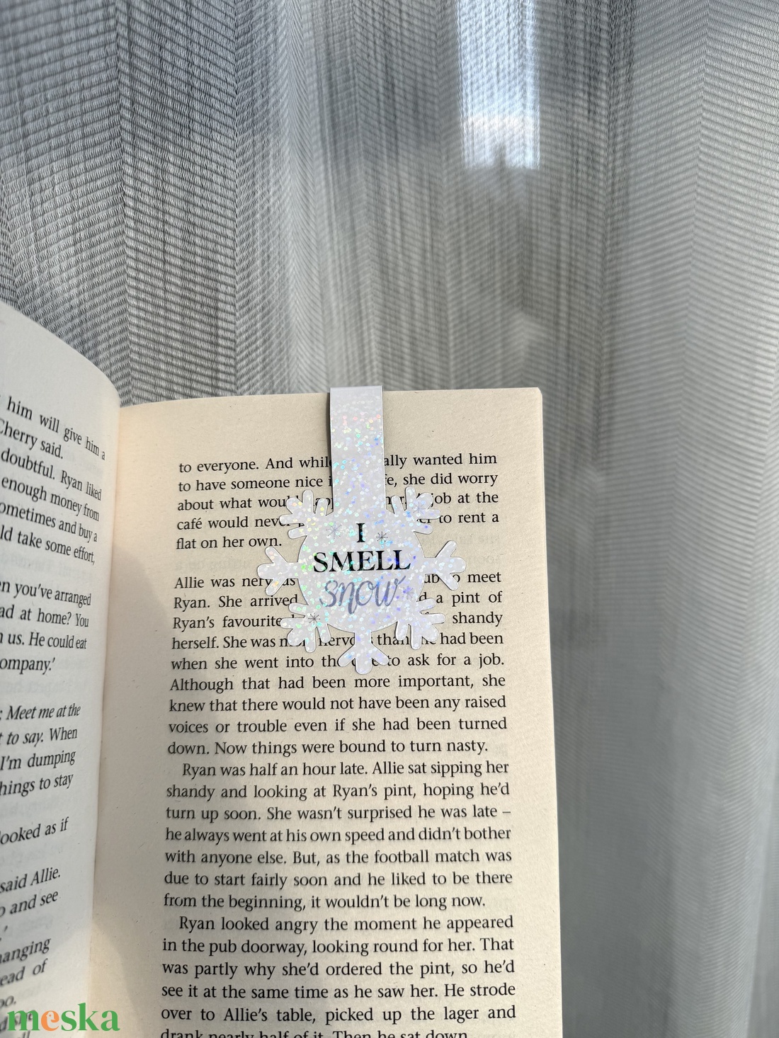 I smell snow - mágneses könyvjelző  - könyv & zene - könyvjelző - Meska.hu