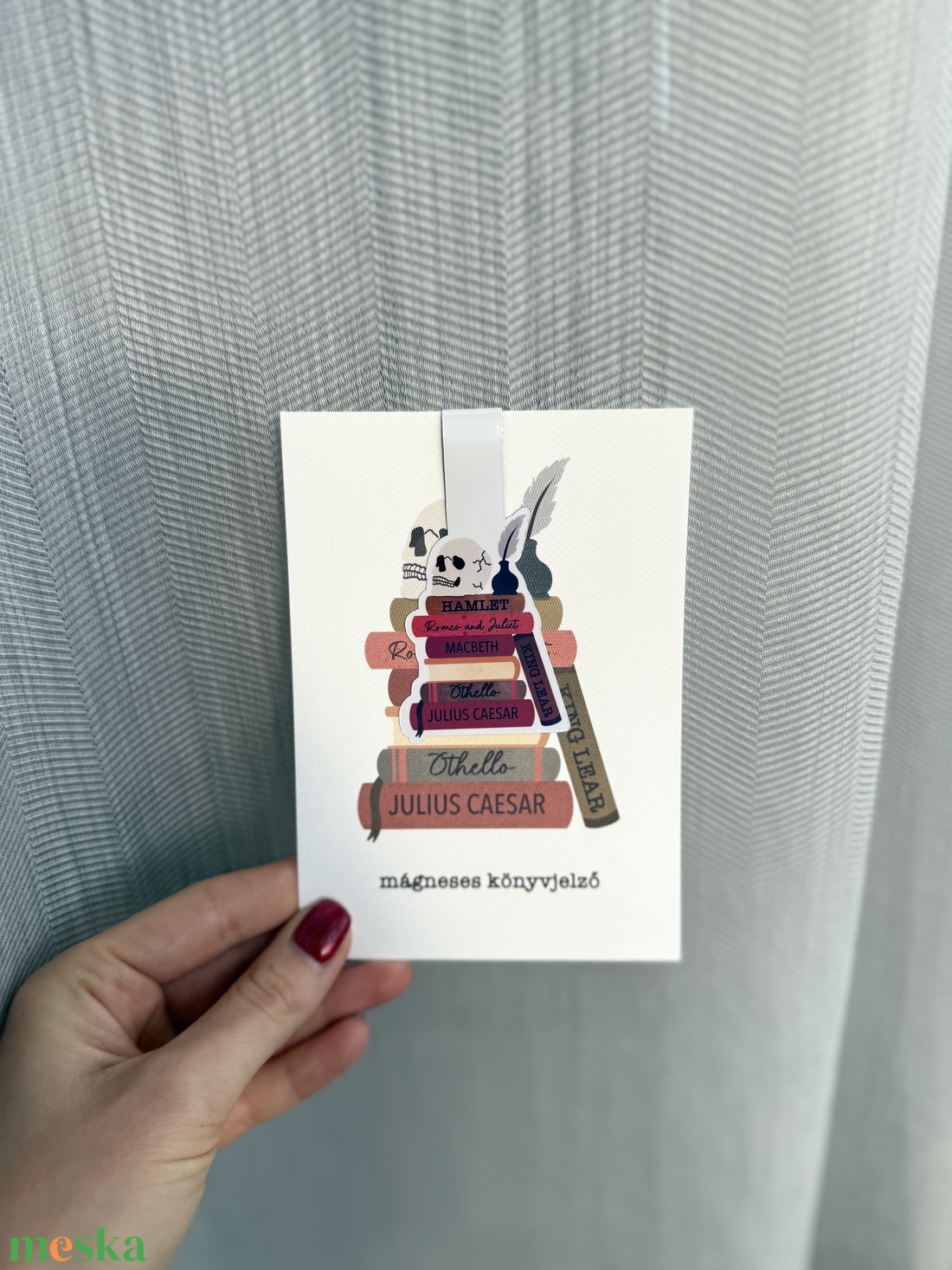 Shakespeare - mágneses könyvjelző  - könyv & zene - könyvjelző - Meska.hu